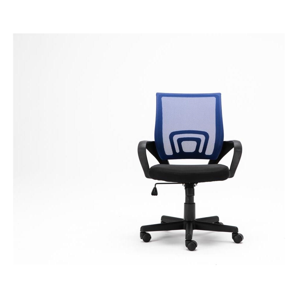 Sedia Ufficio Genius in Rete Traspirante I Sedia Pc Ergonomica Girevole Regolabile I Sedia Studio Imbottita con Braccioli e Ruote I Carico Max 120 kg Blu - Foto 2