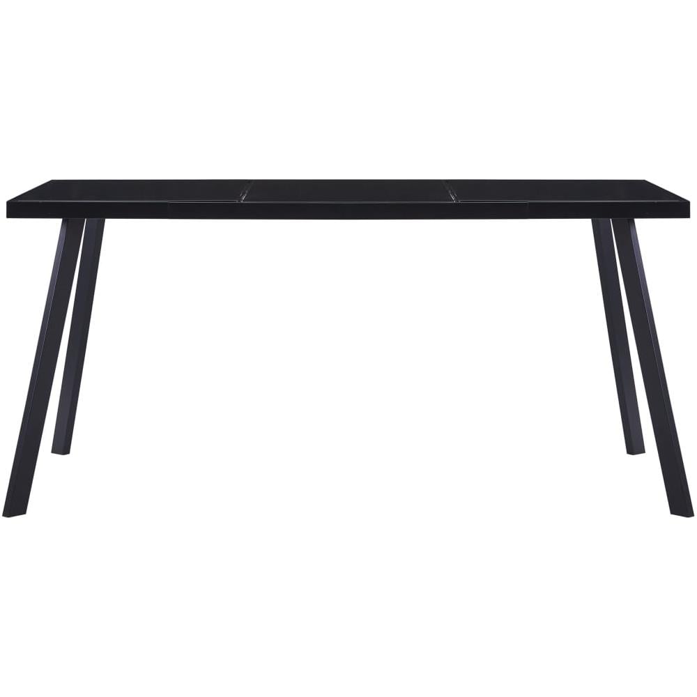 Tavolo Da Pranzo Nero 180x90x75 Cm In Vetro Temperato - Foto 2