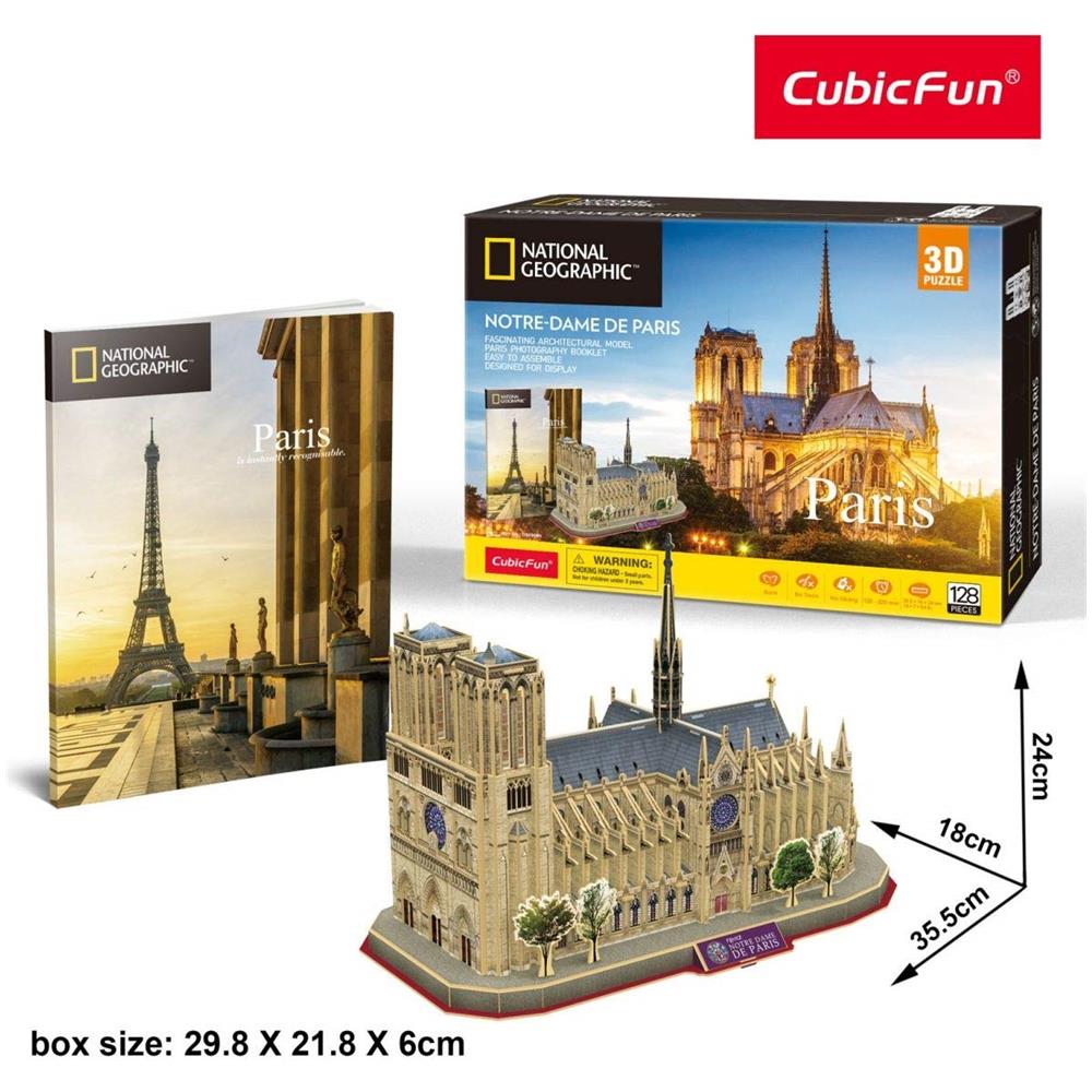 Puzzle 3d National Geographic: Notre Dame De Paris - Foto 1