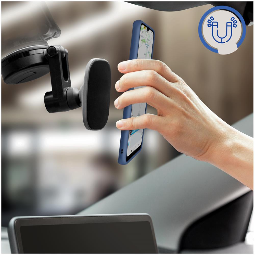 Cover Samsung Galaxy A02s Bimateriale Anello Metallicoe Supporto Blu - Foto 2