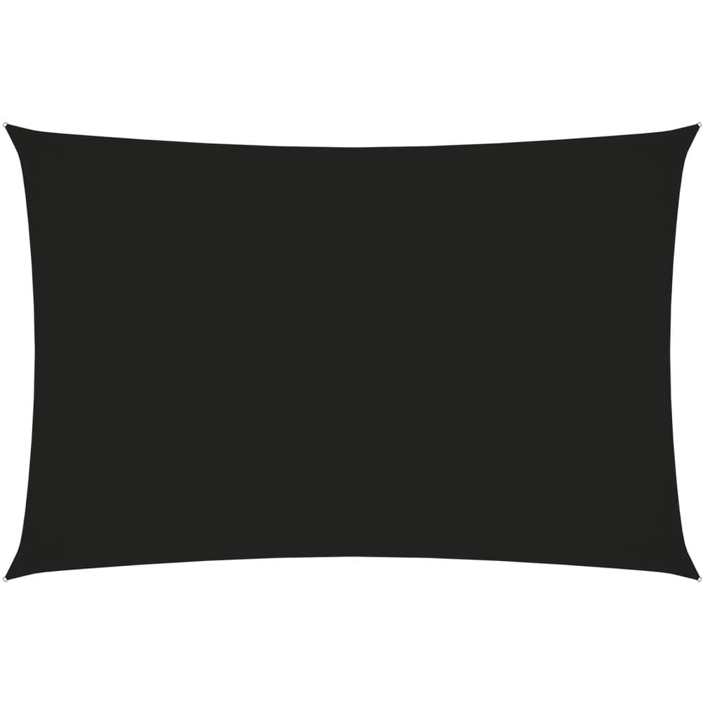 Parasole a Vela Oxford Rettangolare 2,5x5 m Nero - Foto 1