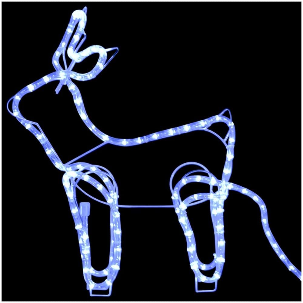 Renne e Slitta Decorazione Natalizia per Esterni 576 LED - Foto 7