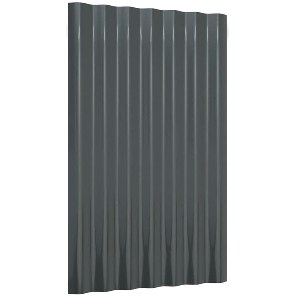 Pannelli Tetto 36pz Acciaio Verniciato Polvere 60x36 Antracite - Foto 3