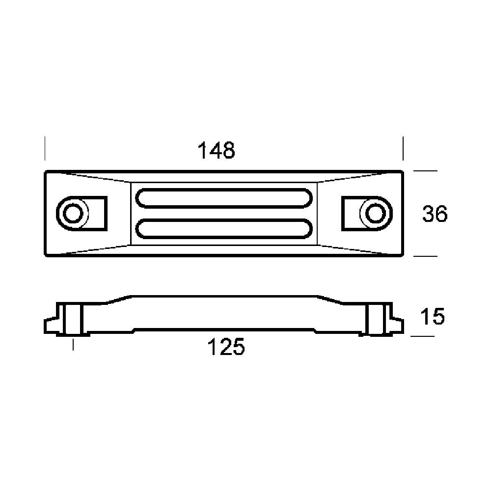 Placca Per Motori 25/50 Hp (rif. Or. 06411-zw5-000) - Foto 2