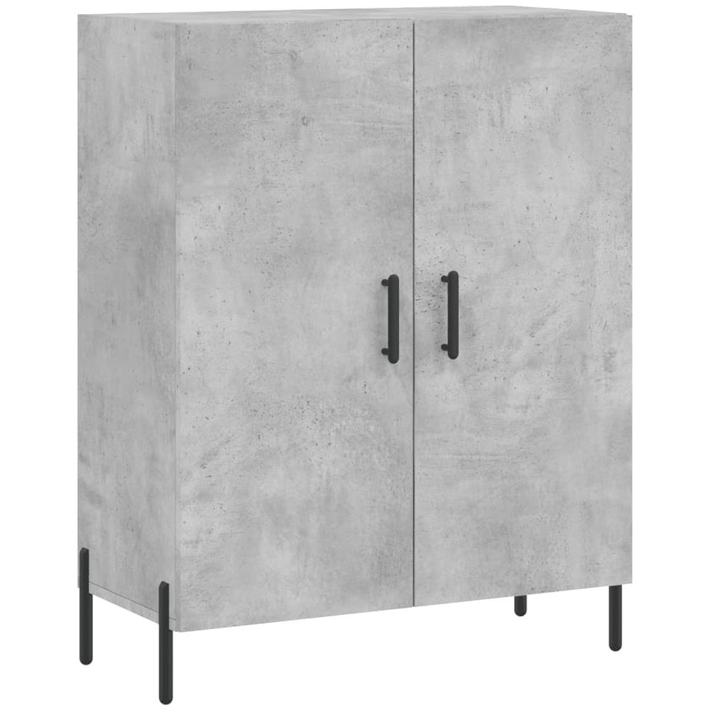 Credenza Grigio Cemento 69,5x34x90 Cm In Legno Multistrato - Foto 2