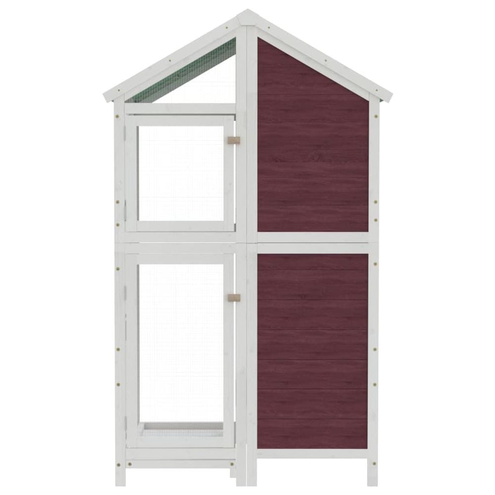 Casetta Per Uccelli Moka 97x81x152 Cm In Legno Massello Di Pino - Foto 3