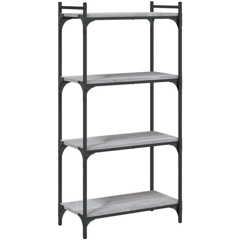 Libreria 4 Ripiani Grigio Sonoma 60x30x120cm Legno Multistrato - Foto 2