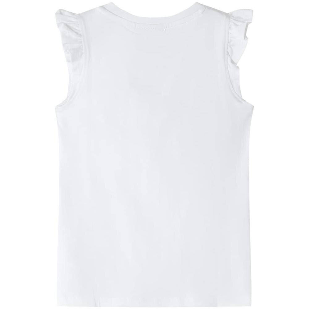 Maglietta da Bambina Maniche Volant Ecru 104 - Foto 2