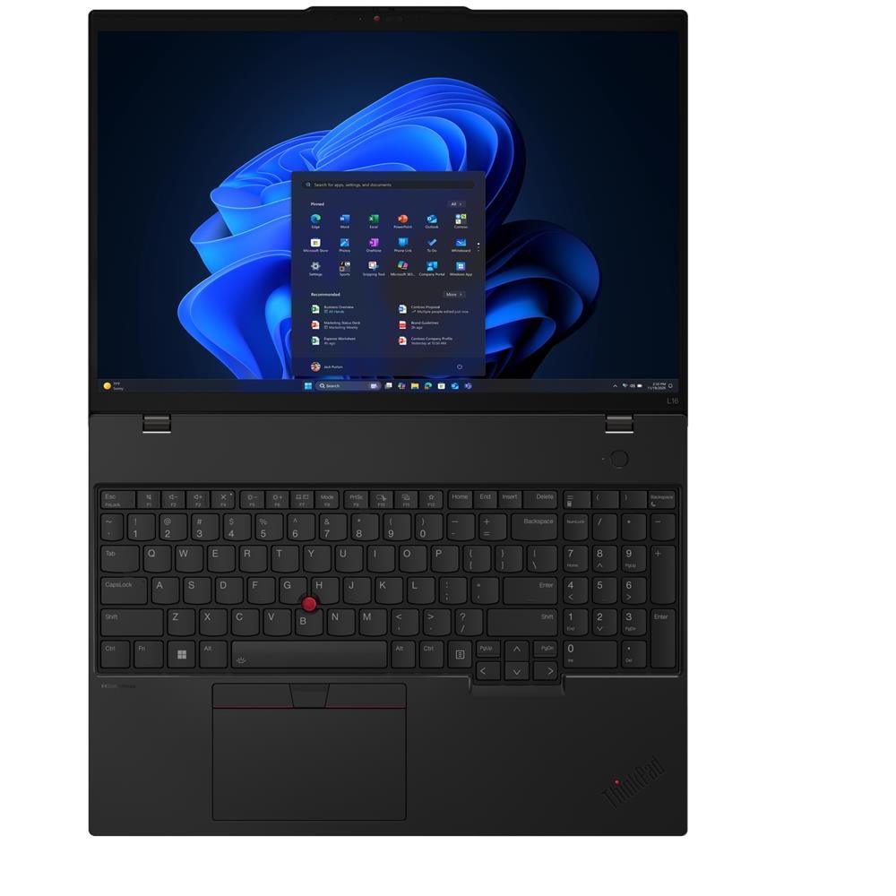 ThinkPad L16 Gen 2 (AMD) AMD Ryzen™ 5 215 Computer portatile 40,6 cm (16") WUXGA 16 GB DDR5-SDRAM 512 GB SSD Wi-Fi 7 (802.11be) Windows 11 Pro Italiano Nero - Foto 16