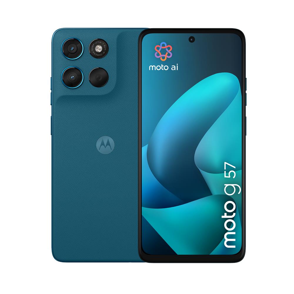 Moto G57 5G 256GB 8GB Ram Display 6.72" Main Camera 50MP Android 16.0 Dual Sim USB tipo-C Snapdragon 6s Gen4 5200mAh - Pantone Corsair - Foto 1