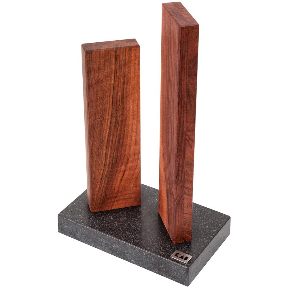 Ceppo Stonehenge Magnetico Per 4 Coltelli In Legno Di Noce Di - Foto 1