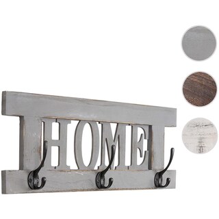Mendler Appendiabiti Pensile Shabby Vintage HWC-C60 - Legno Paulonia Grigio Blu, 55x21 Cm