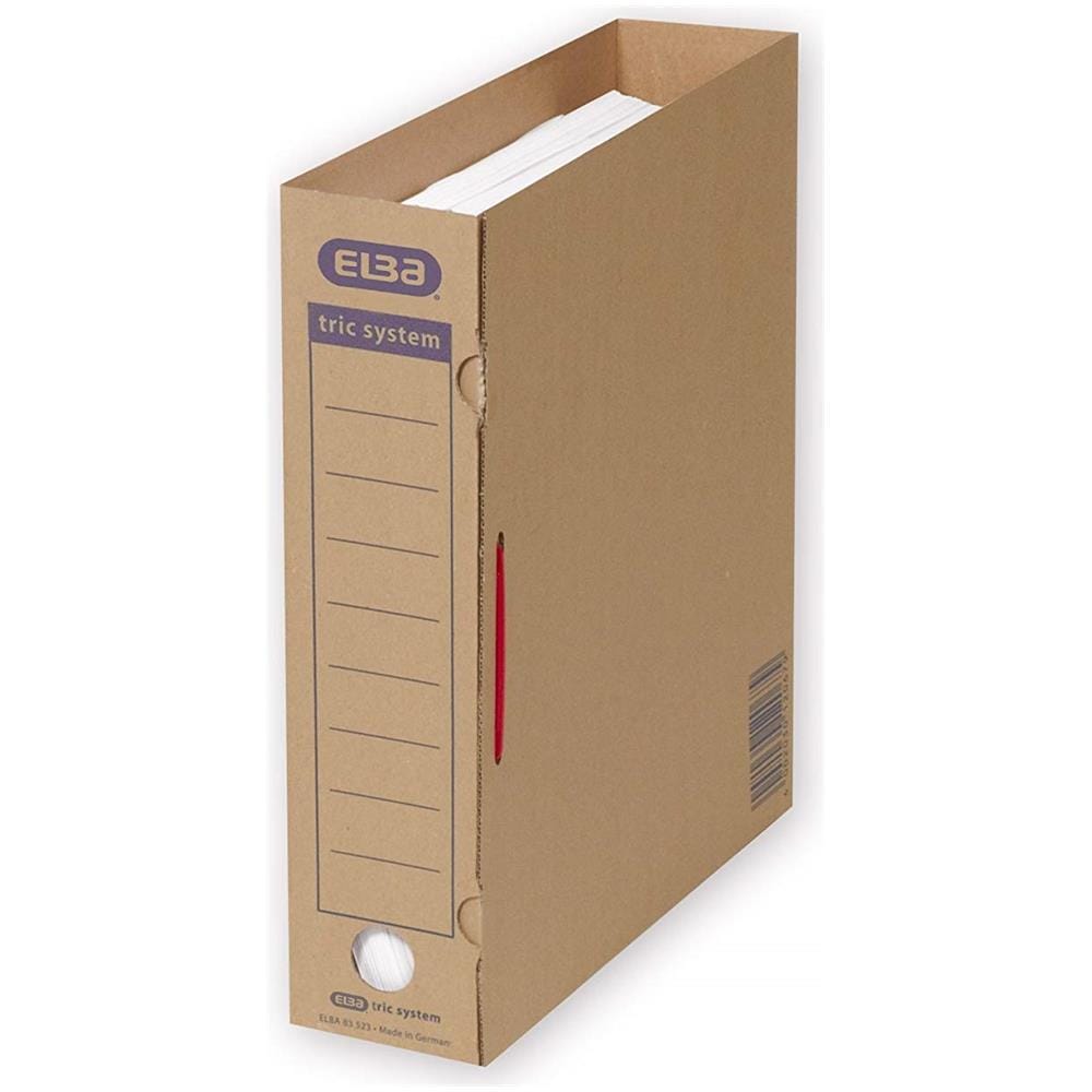 83523 - Raccoglitore Per Archivio, In Pp, 0,5 Mm Per Circa 500 Fogli A4 Din, 30 Pezzi, Marrone Naturale - Foto 2