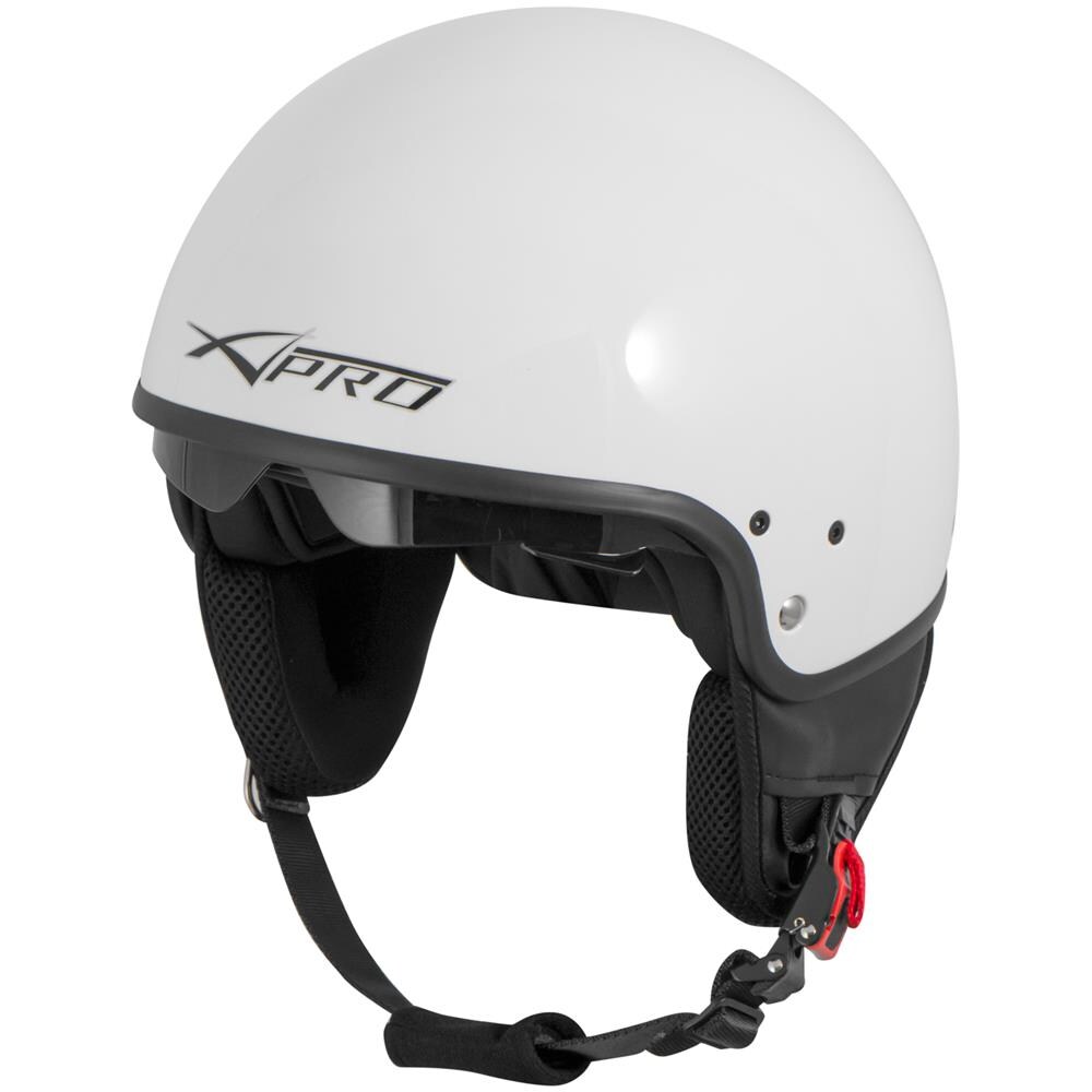 Casco Jet Scooter Moto Omologato Ece 22 Visiera Parasole Bianco S - Foto 5