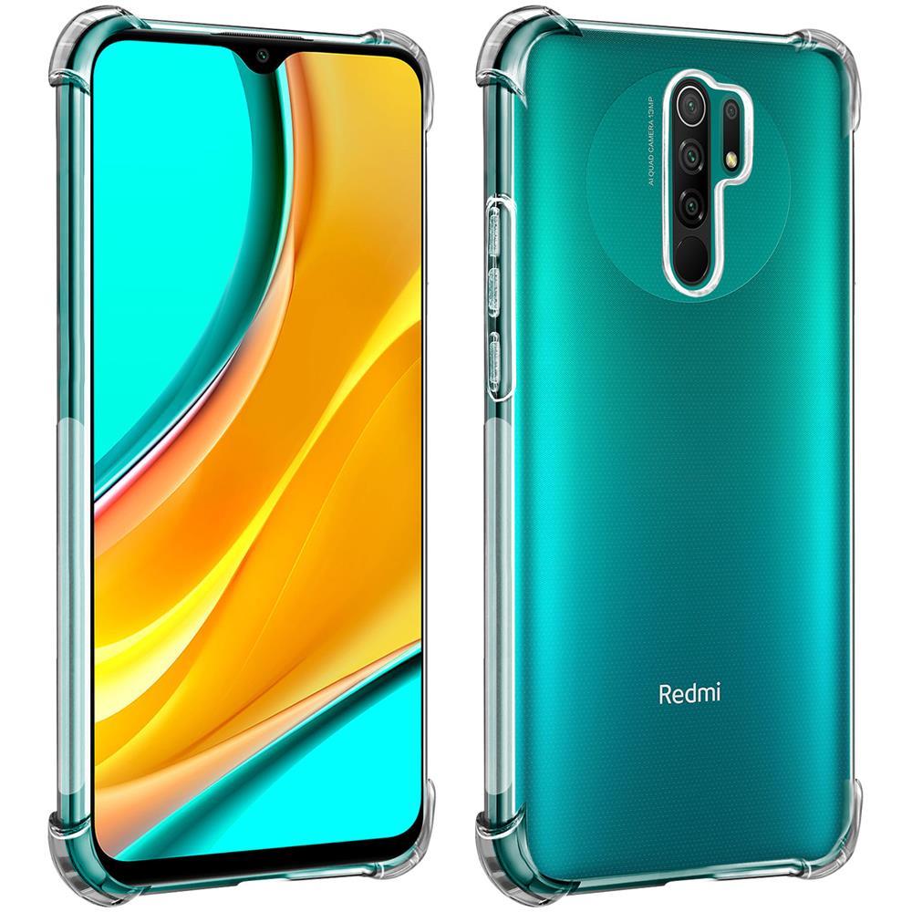 Cover Xiaomi Redmi 9 Silicone Bumper Resistente Trasparente - Akashi - Foto 1