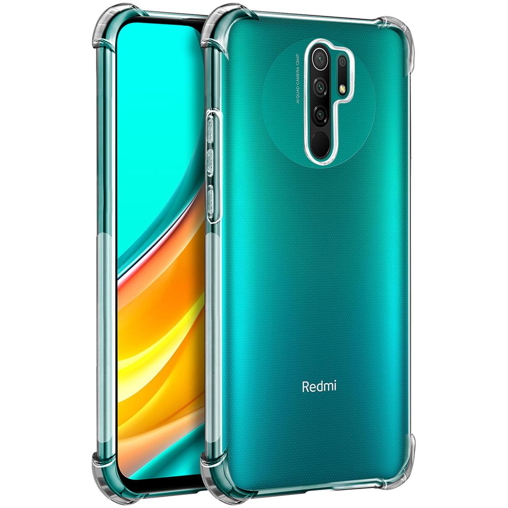 Cover Xiaomi Redmi 9 Silicone Bumper Resistente Trasparente - Akashi - Foto 5
