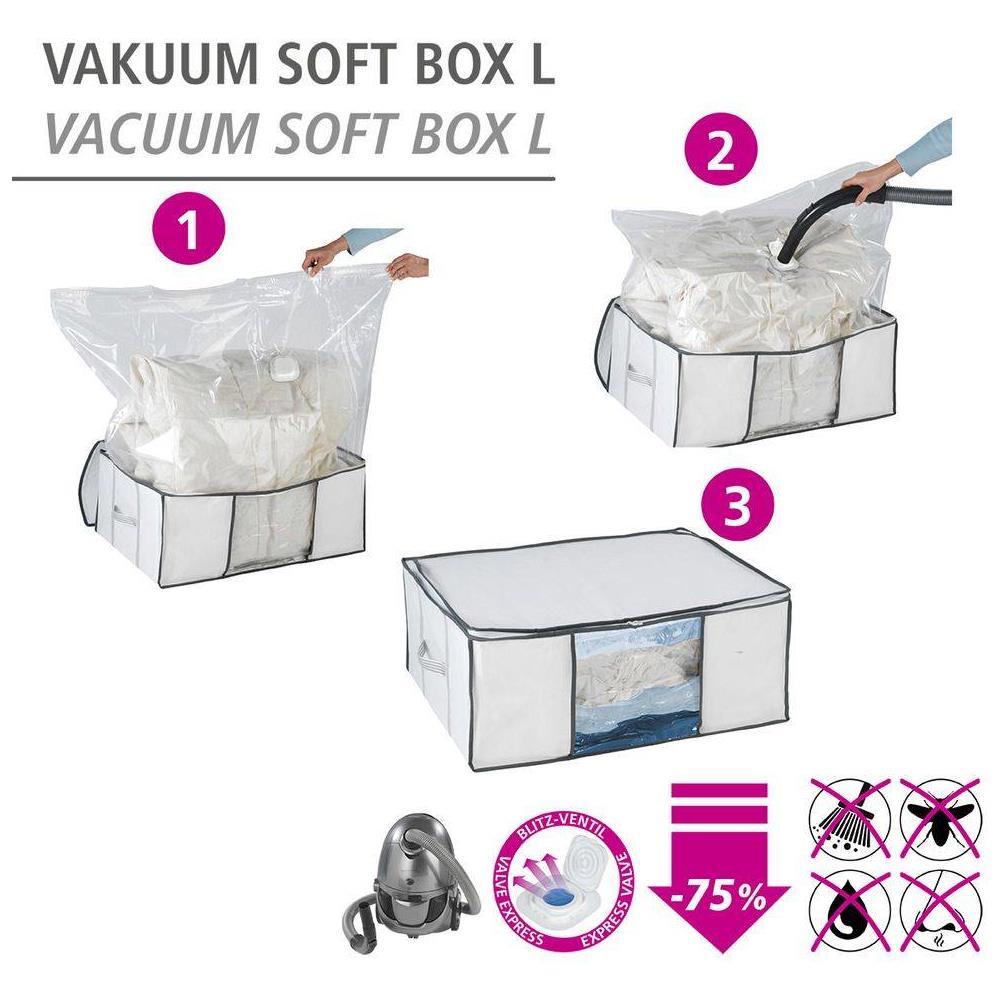 Foglio Di Copertura, Vestiti Soft + Sacchetto Sottovuoto, Taglia L, Wenko - Foto 7