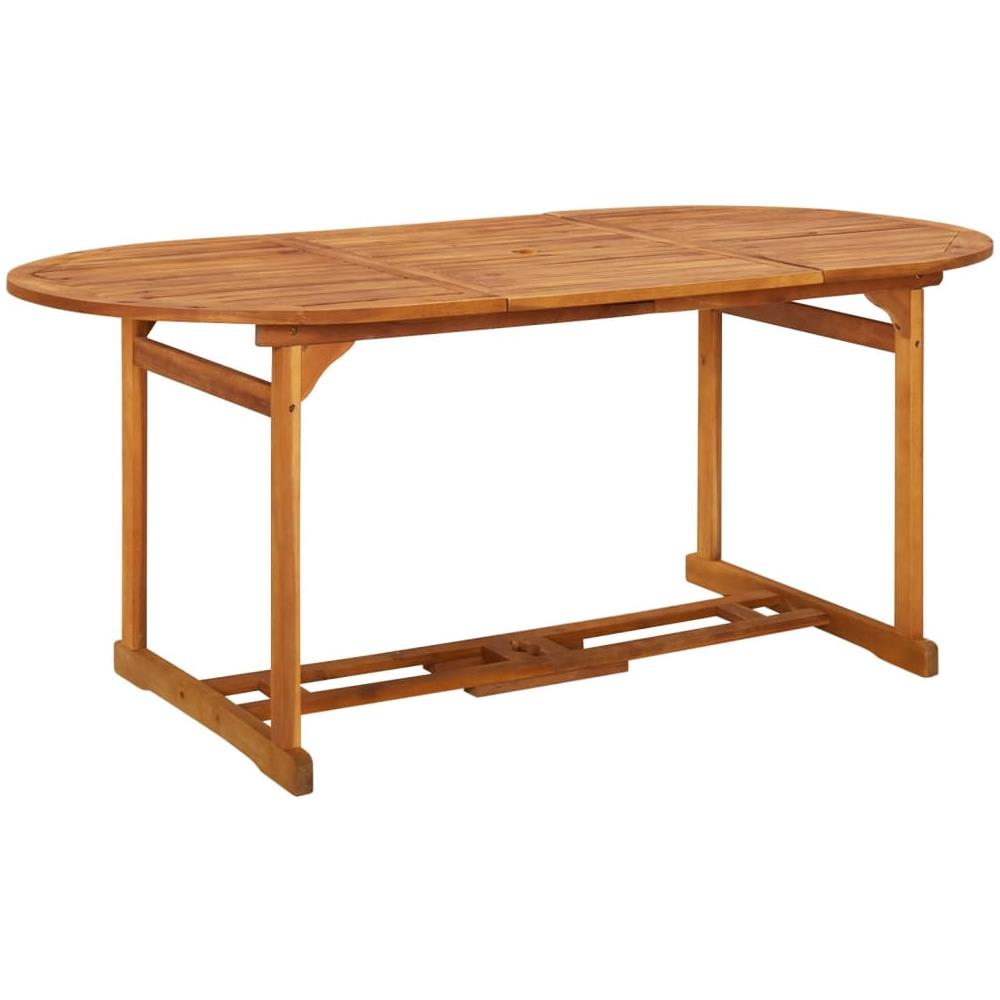 Tavolo Da Pranzo Per Esterni 180x90x75cm Legno Massello Acacia - Foto 1