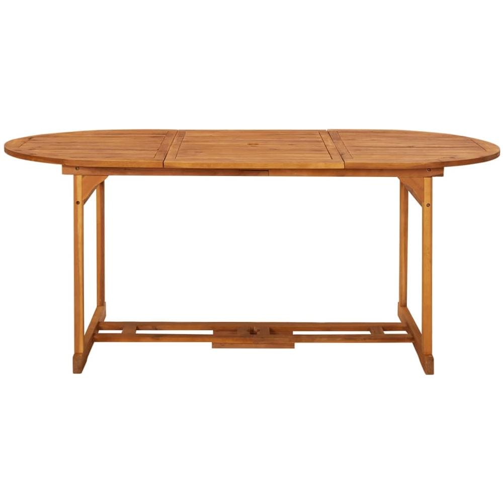 Tavolo Da Pranzo Per Esterni 180x90x75cm Legno Massello Acacia - Foto 2
