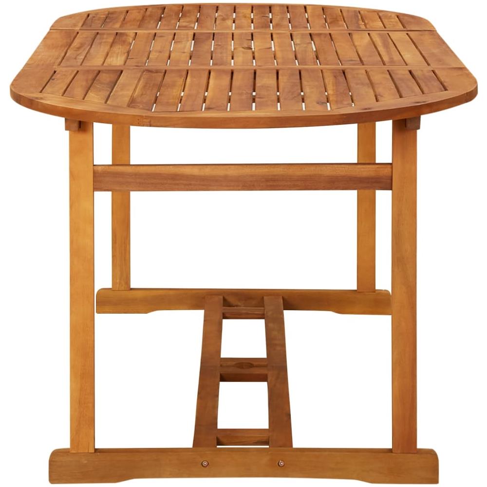 Tavolo Da Pranzo Per Esterni 180x90x75cm Legno Massello Acacia - Foto 3