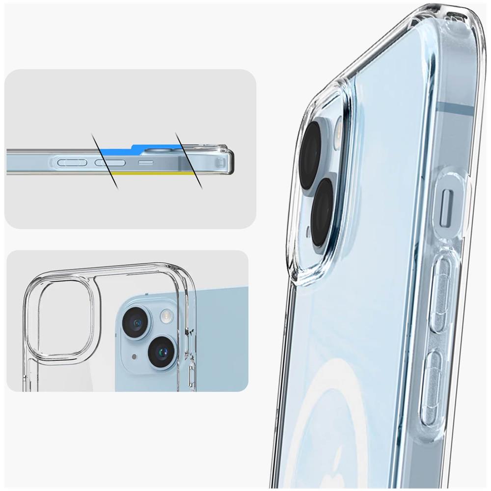 Cover Ibrida Per Iphone 14 Plus Compatibile Magsafe Spigen Ultra Hybrid Magfit - Foto 2
