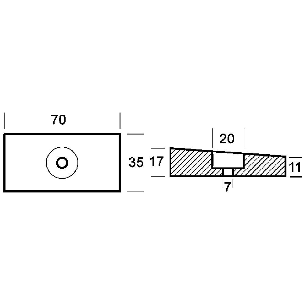 Piastrina Per Motori 75/225 Hp (rif. Or. 41109-zw1-b00) - Foto 2