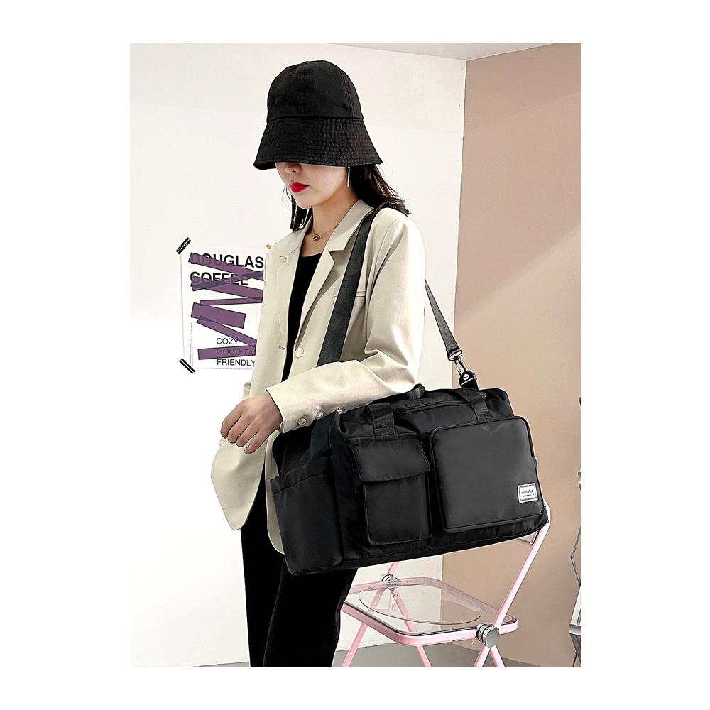 Borsone Da Viaggio Borsone Da Palestra Con Scomparto Per Scarpe E Vestiti Bagnati Impermeabile Black - Foto 2