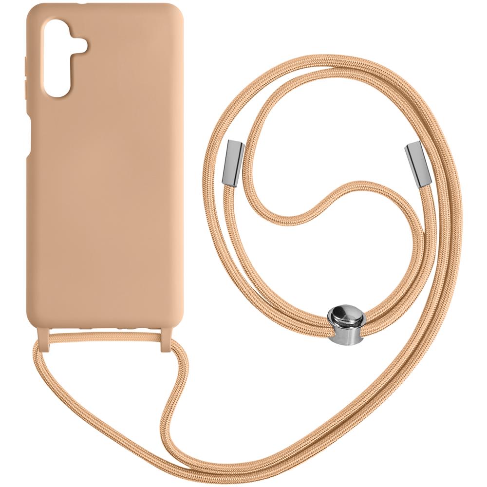 Cover Cordino Per Samsung A14 5g E 4g Collana / Tracolla 80 Cm Rosa Chiaro - Foto 1