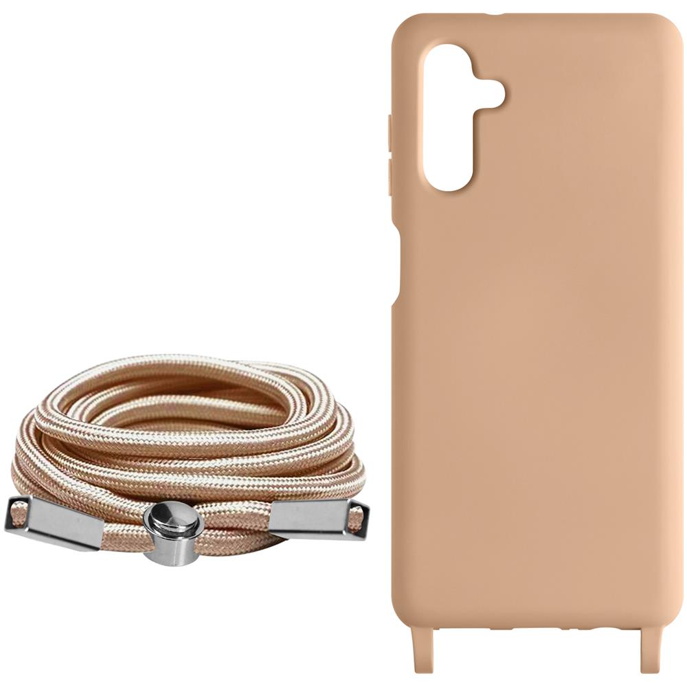 Cover Cordino Per Samsung A14 5g E 4g Collana / Tracolla 80 Cm Rosa Chiaro - Foto 5