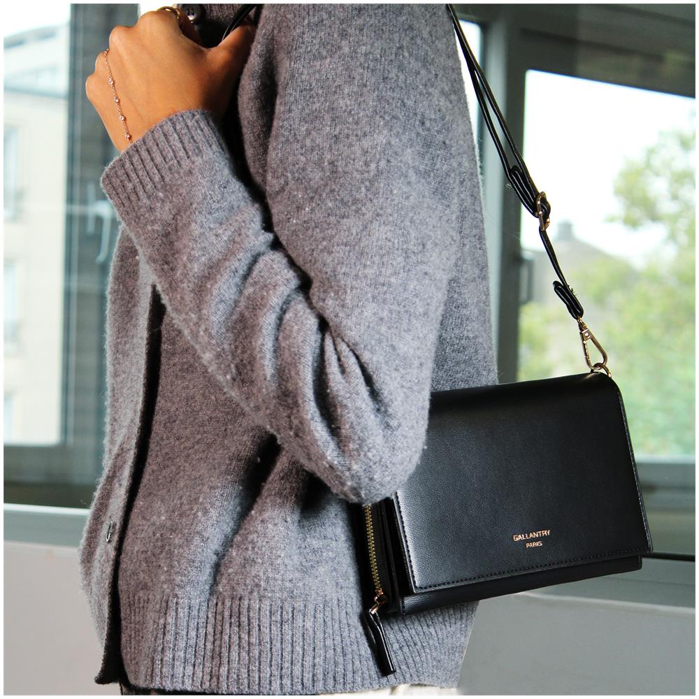 Pochette A Tracolla In Similpelle - Paris - Nera - Foto 6