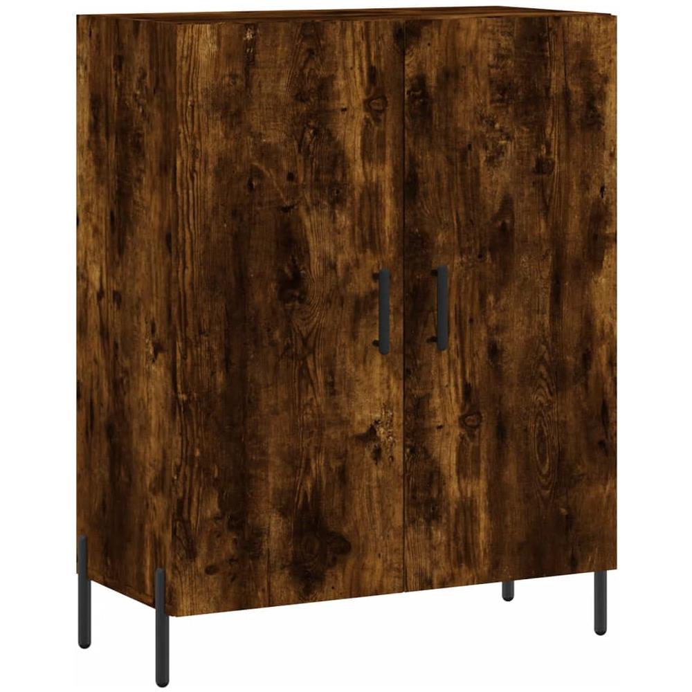 Credenza Rovere Fumo 69,5x34x90 Cm In Legno Multistrato - Foto 2