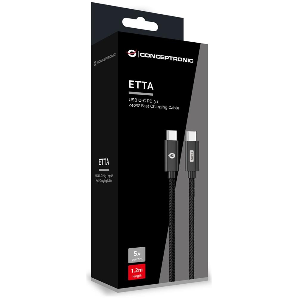 ETTA03B20 Cavo USB 2.0 2 m USB C Nero - Foto 4