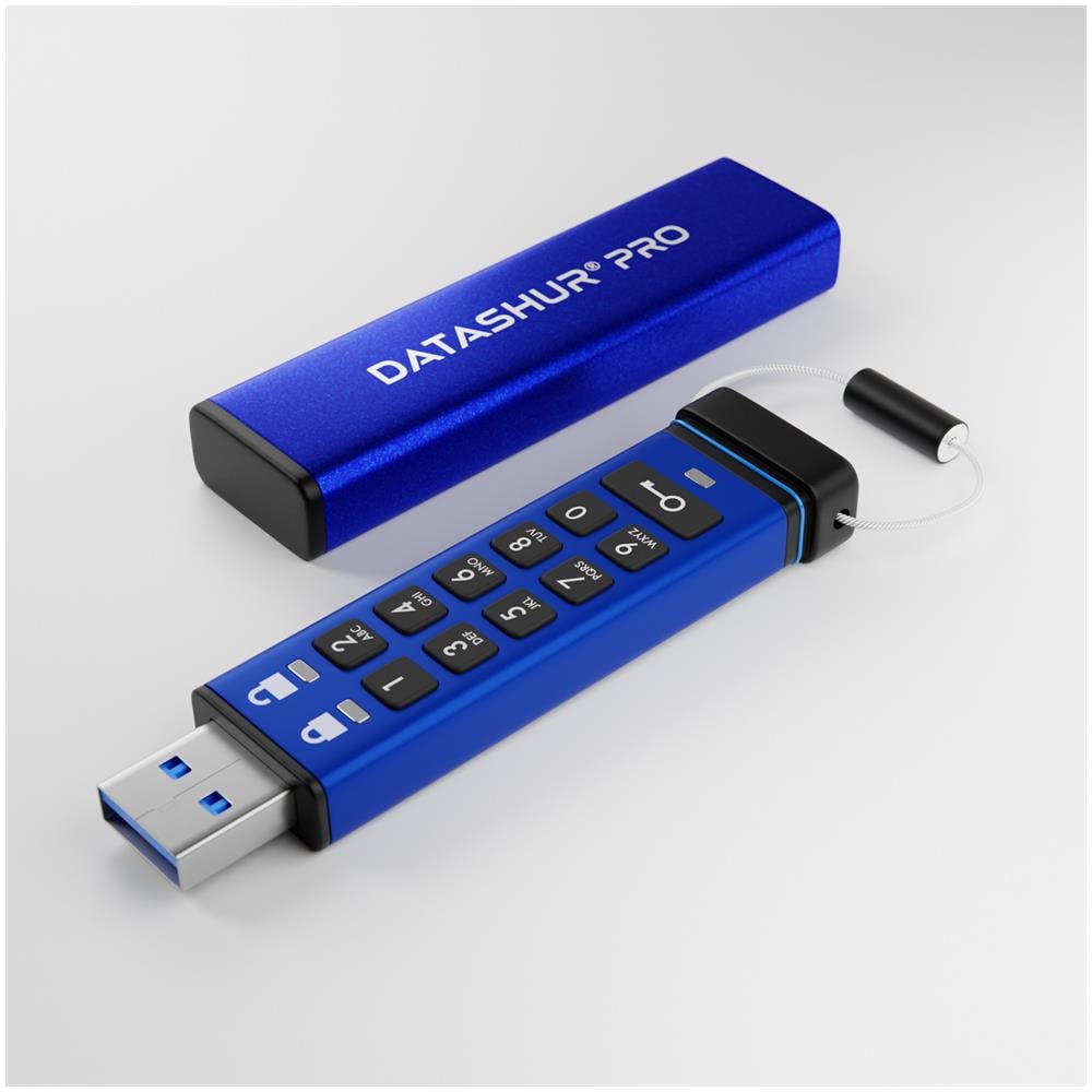 datAshur Pro unità flash USB 128 GB USB tipo A 3.2 Gen 1 (3.1 Gen 1) Blu - Foto 1