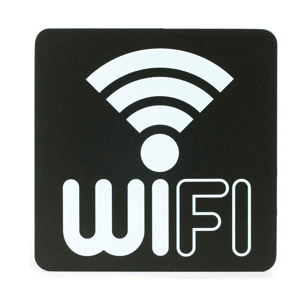 Segnaletica Targa Area Internet Wifi Pittogrammi 16X16 Con Adesivo - Foto 1