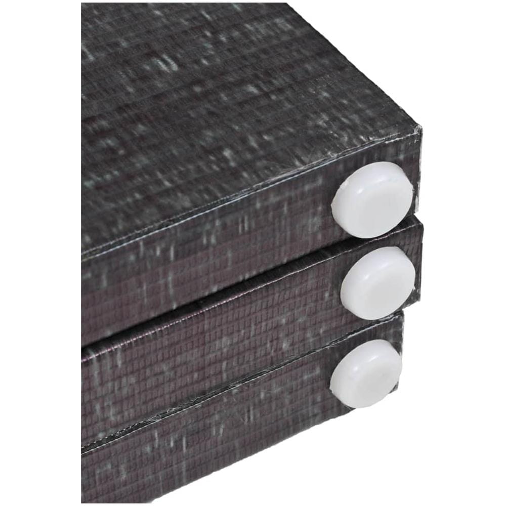 Paravento Pieghevole 200x170 cm Stampa Piume Bianco e Nero - Foto 5