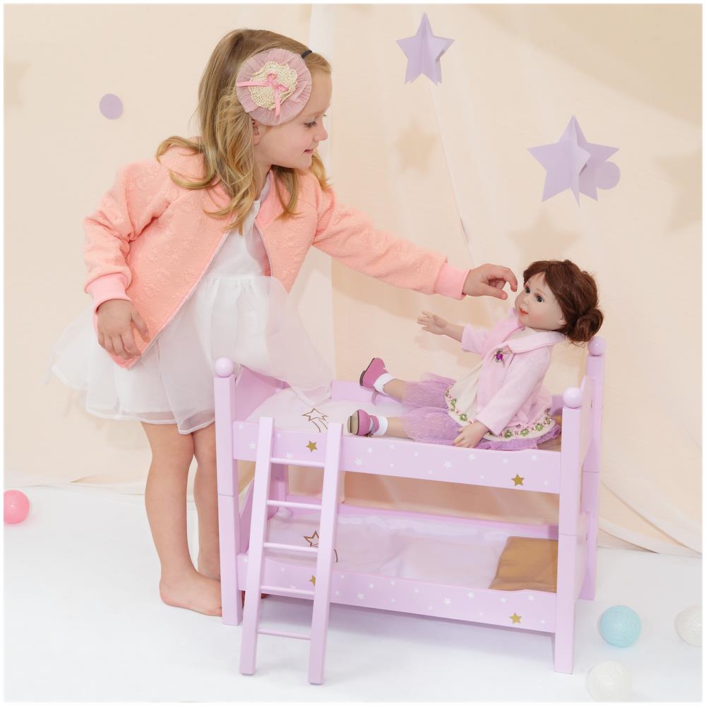 Letto A Castello Legno Mobili Bambole 45 Cm Gioco Olivia's World Td-0095ap - Foto 2