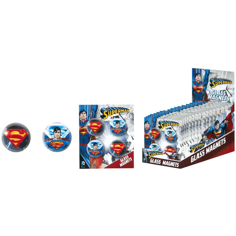 Dc Comics: Superman - 4 Magneti In Vetro - Foto 1