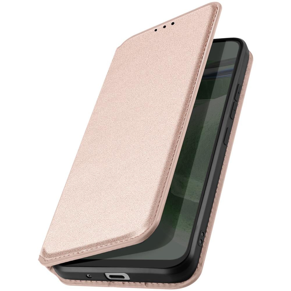 Custodia Motorola Moto G7 Power Portacarte Funzione Supporto Rosa Gold - Foto 8