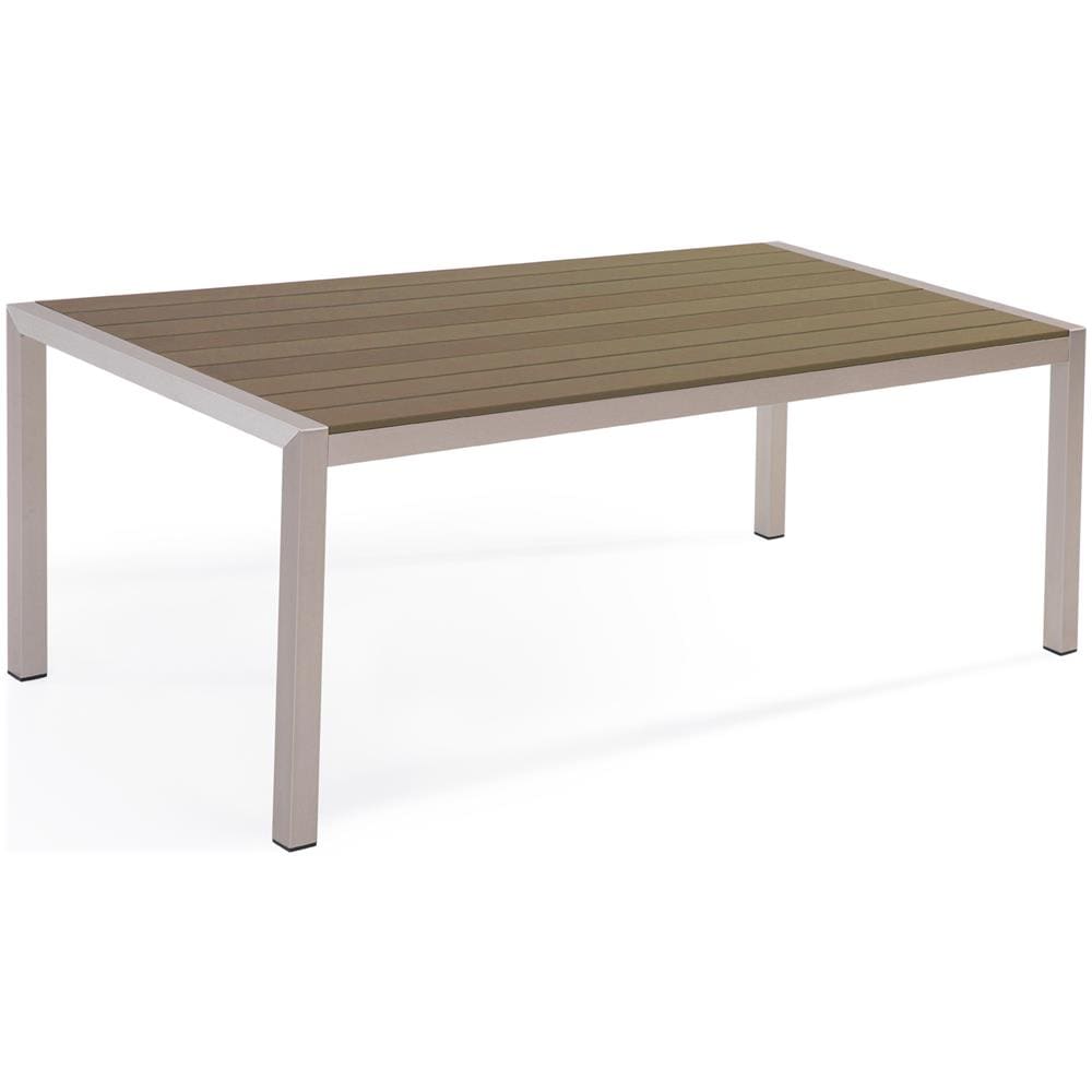 Tavolo Da Giardino In Alluminio Marrone 180 X 90 Cm Vernio - Foto 1