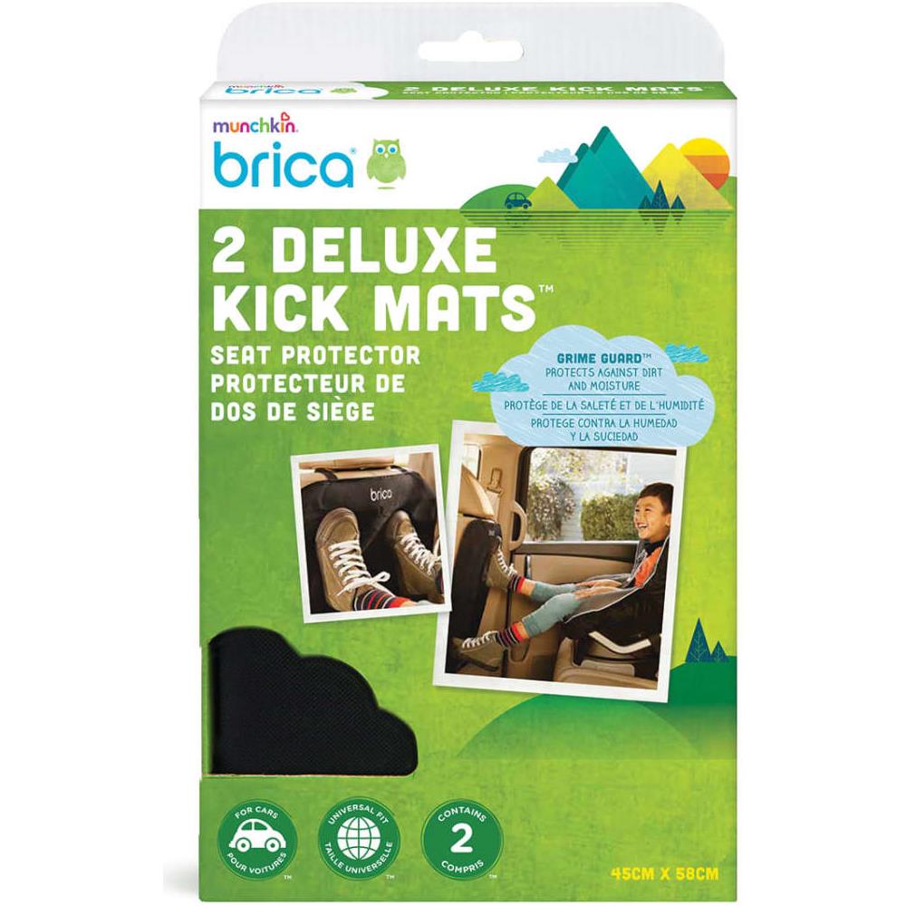 Brica Da Munchkin Deluxe Extra Large Car Seat Calcio Stuoie Protegge Da Ammaccature Umidit E Sporco Nero Confezione Da 2 - Foto 4