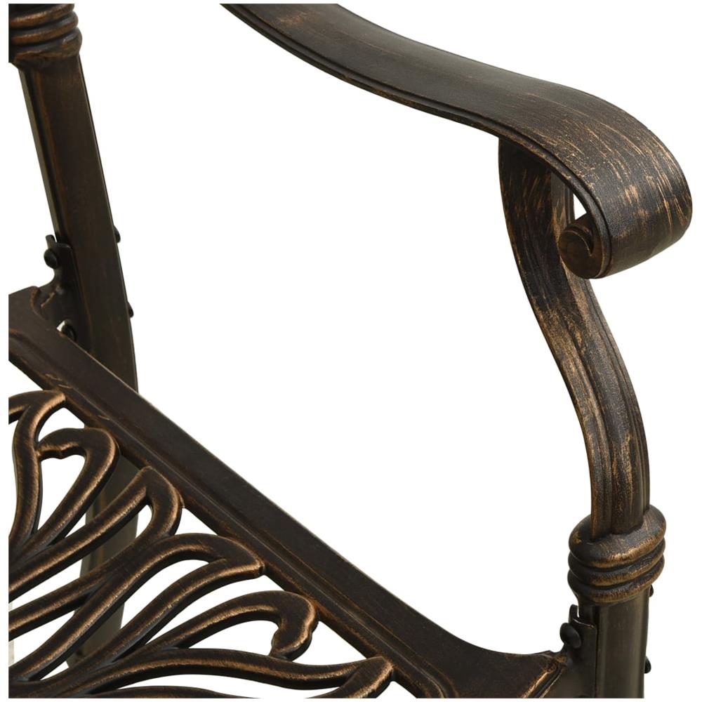 Set Da Bistrot 5 Pz In Alluminio Pressofuso Bronzo - Foto 8