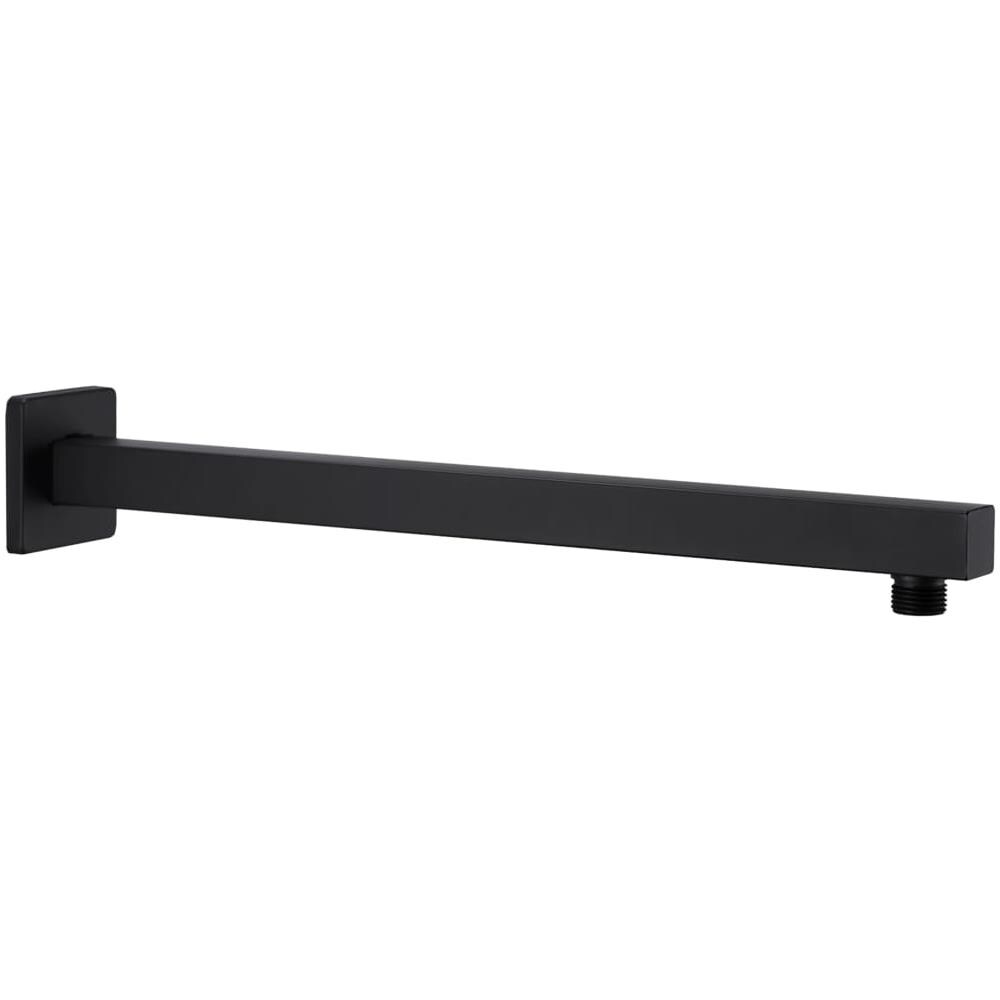 Braccio Di Supporto Doccia Quadrato Acciaio 201 Nero 40 Cm - Foto 1