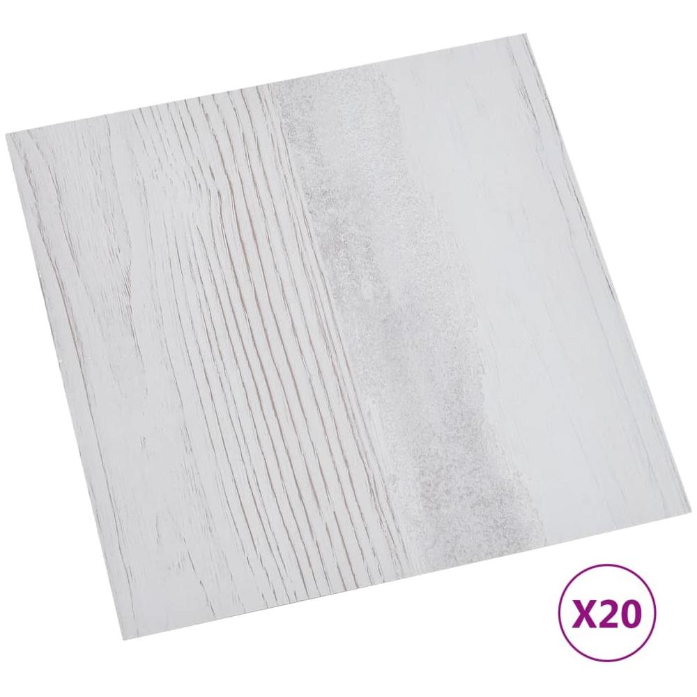 Listoni Pavimenti Adesivi 20 pz in PVC 1,86 m² Grigio Chiaro - Foto 1