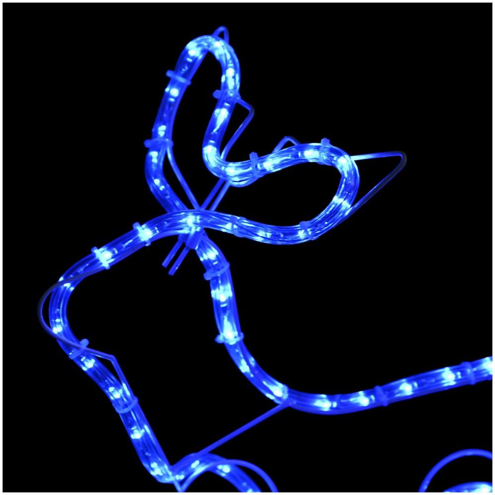 Renne e Slitta Decorazione Natalizia per Esterni 252 LED - Foto 2