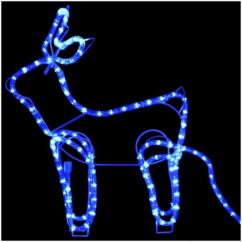 Renne e Slitta Decorazione Natalizia per Esterni 252 LED - Foto 8