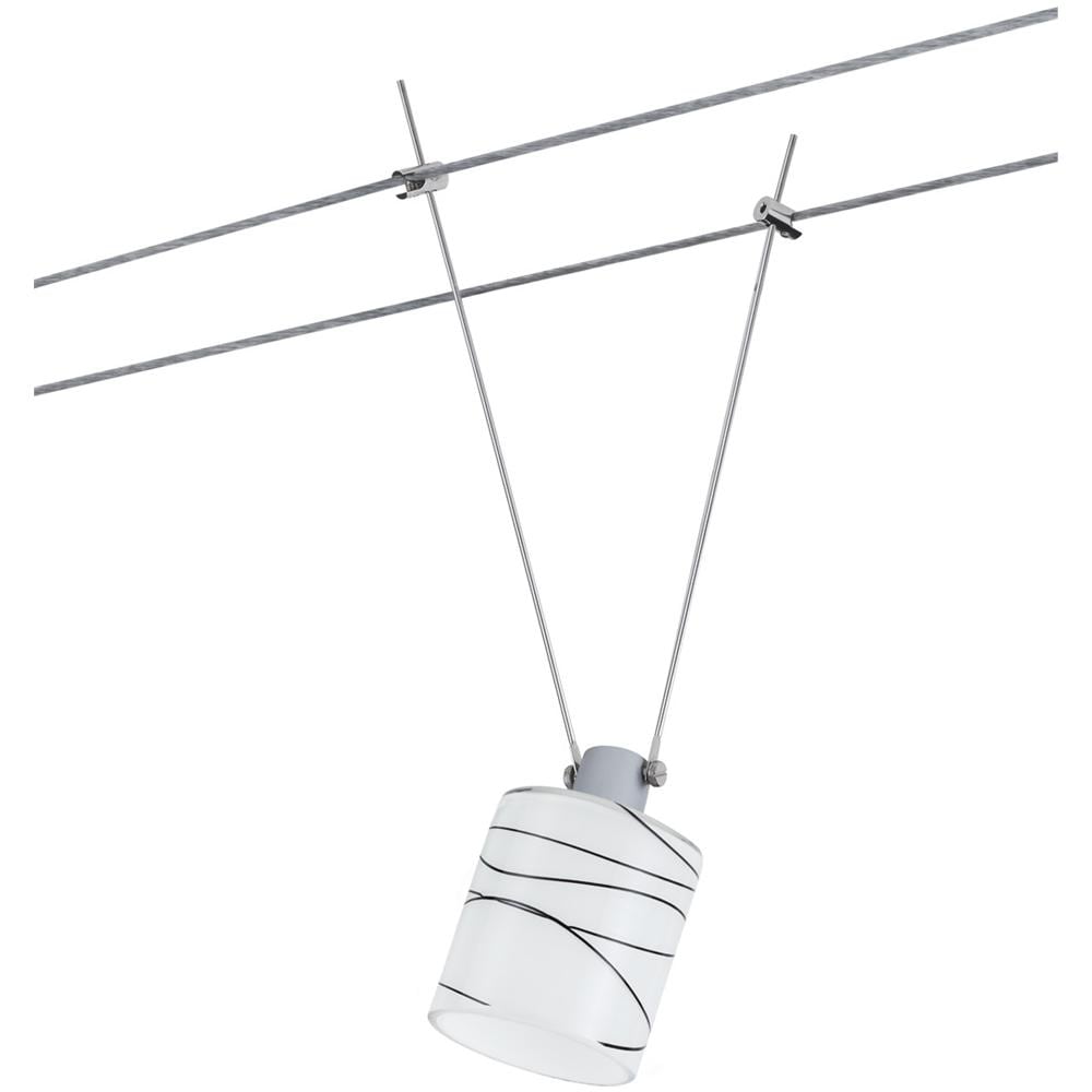 600.53, Soggiorno, Interno, Nero, Bianco, Vetro, Cilindro, A fantasia - Foto 1