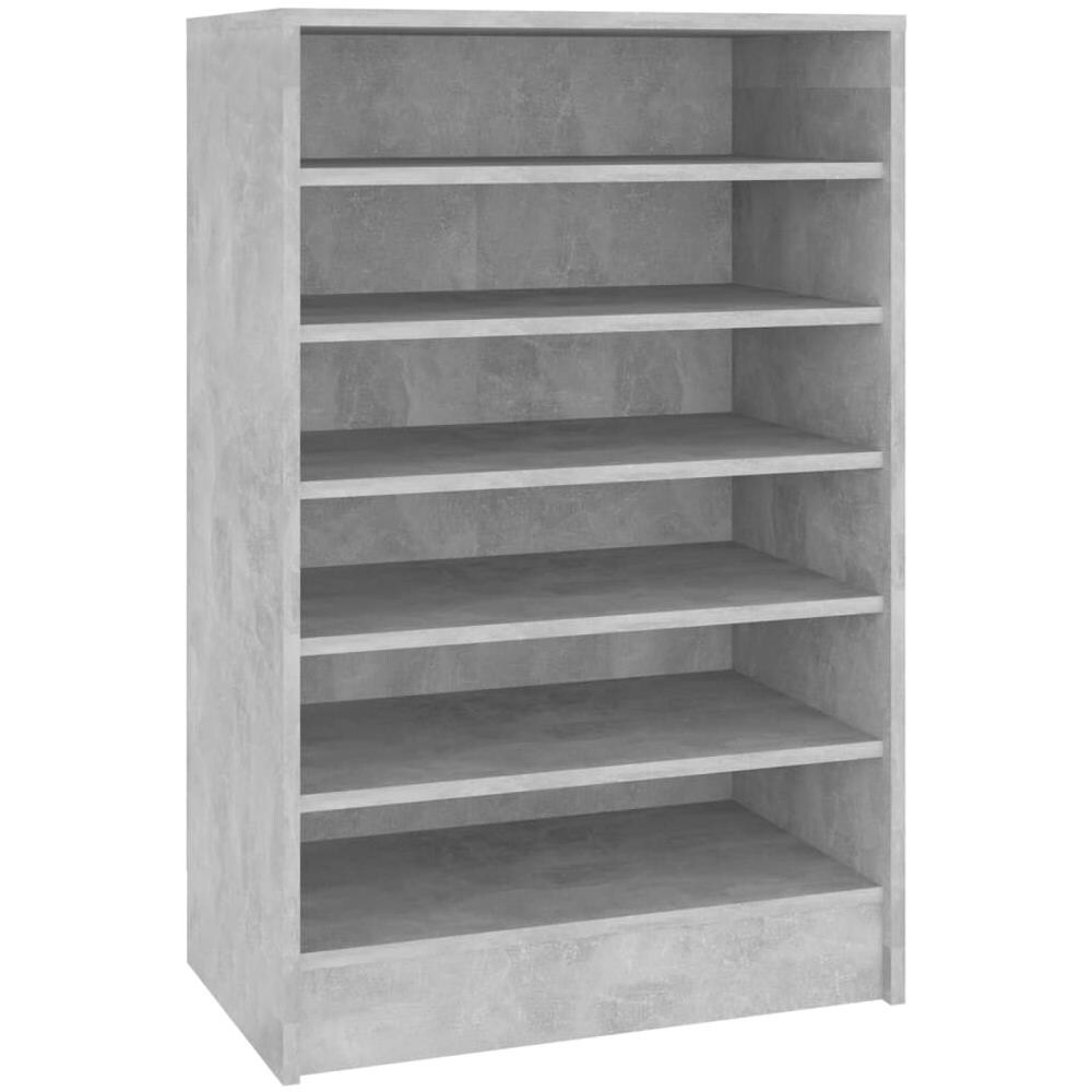 Scarpiera Grigio Cemento 60x35x92 cm in Truciolato - Foto 1