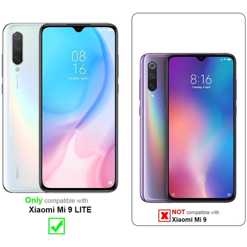 Custodia Compatibile Con Xiaomi Mi 9 Lite In Rosso Mela - Coperchio Protettiva Con Chiusura Magnetica, Funzione Stand E Tasca Per Le Carte - Foto 2
