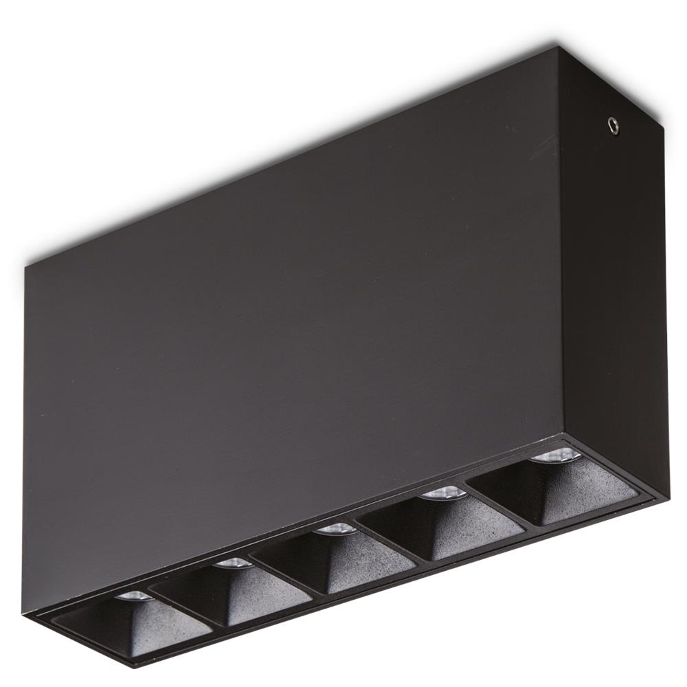 Lika Surface 12w 3000k Bk Lampada Plafoniera - 244884 - Foto 1
