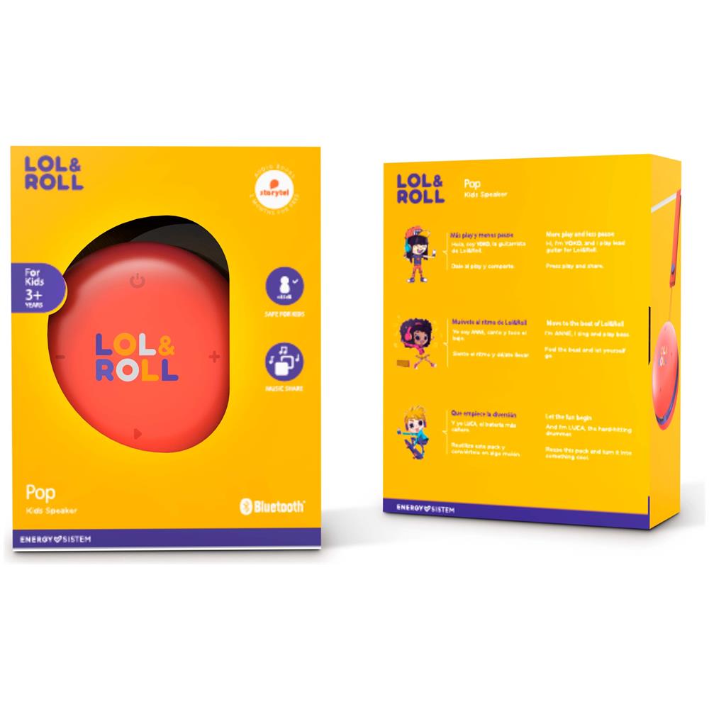 Altoparlante Portatile Bluetooth Per I Bambini Energy Sistem Lol&roll Pop Kids Speaker, Detachable Lanyard - Foto 5